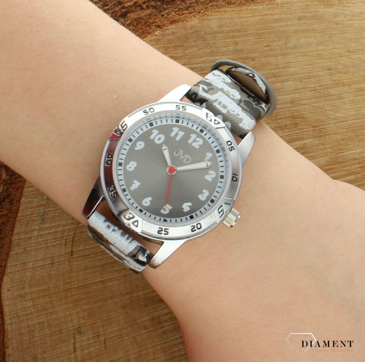 Zegarek dla chłopca JVD szary z samochodami J7219.2.jpg