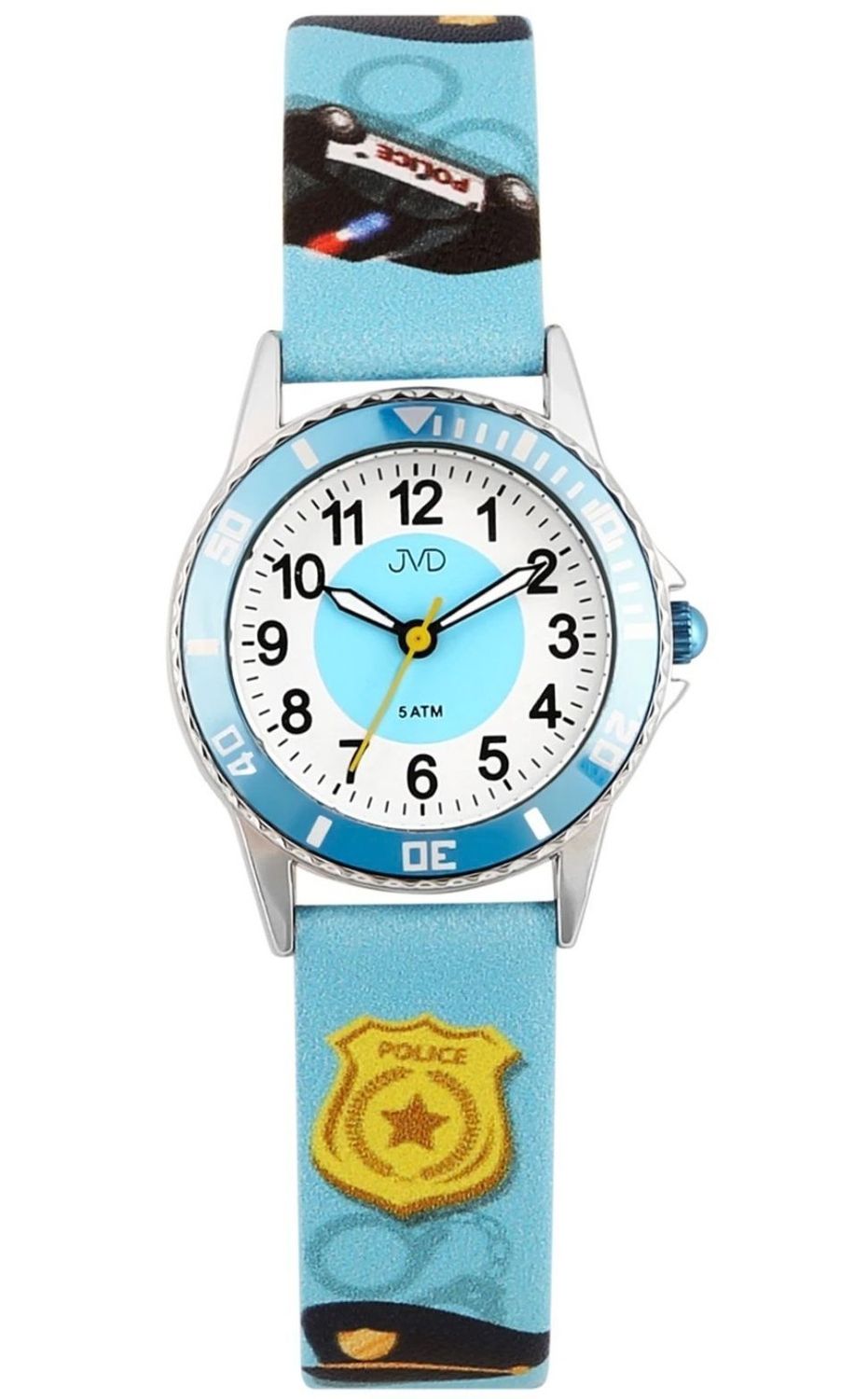 Zegarek dla chłopca JVD J7232.2 Policjant – niebieski pasek.jpg