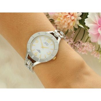 Zegarek damski JVD JC065.2 z kopertą 32 mm, złoto-srebrną bransoletą, szkłem mineralnym i mechanizmem Miyota. Elegancki design, powłoka IPGold, wodoszczelność 5 ATM.2.jpg