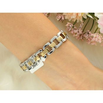 Zegarek damski JVD JC065.2 z kopertą 32 mm, złoto-srebrną bransoletą, szkłem mineralnym i mechanizmem Miyota. Elegancki design, powłoka IPGold, wodoszczelność 5 ATM.4.jpg