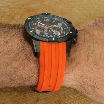 JVD JE1007.1 Seaplane zegarek sportowy pomarańczowy 10 ATM – zegarek męski sportowy IP Black Seiko Epson (3).jpg