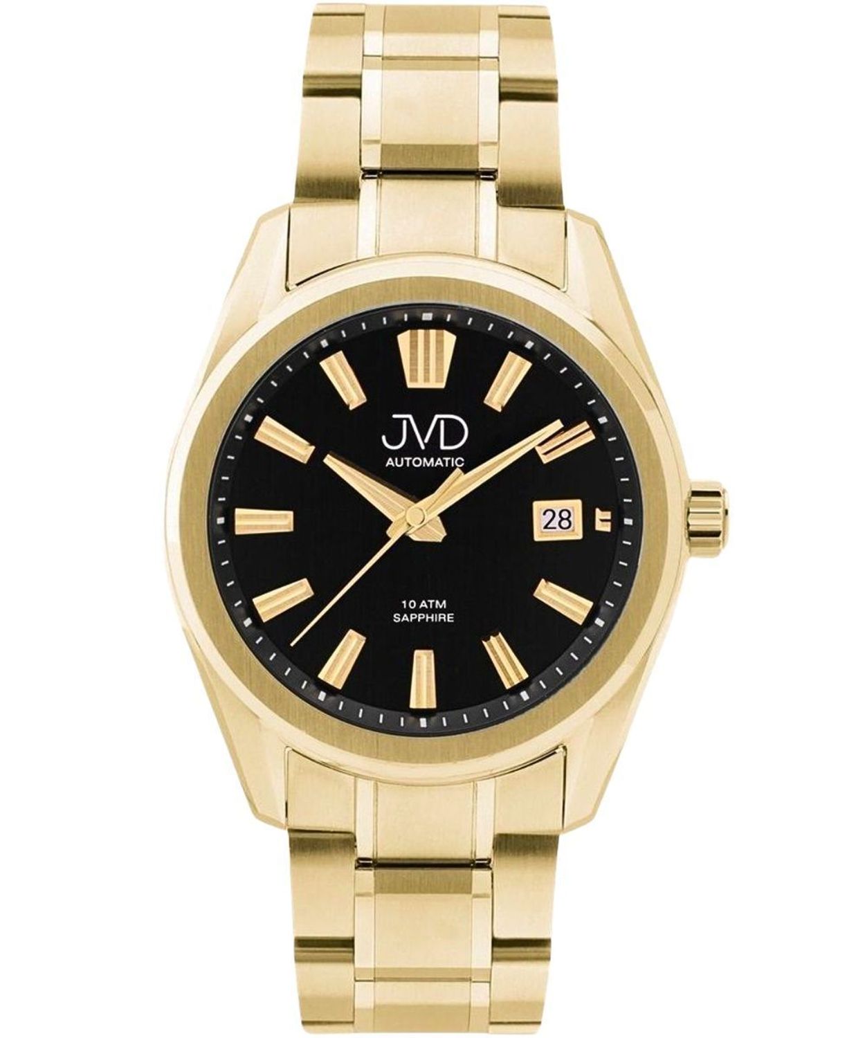 Zegarek męski JVD JE1011.3 automatyczny na złotej bransolecie gold męski.jpg