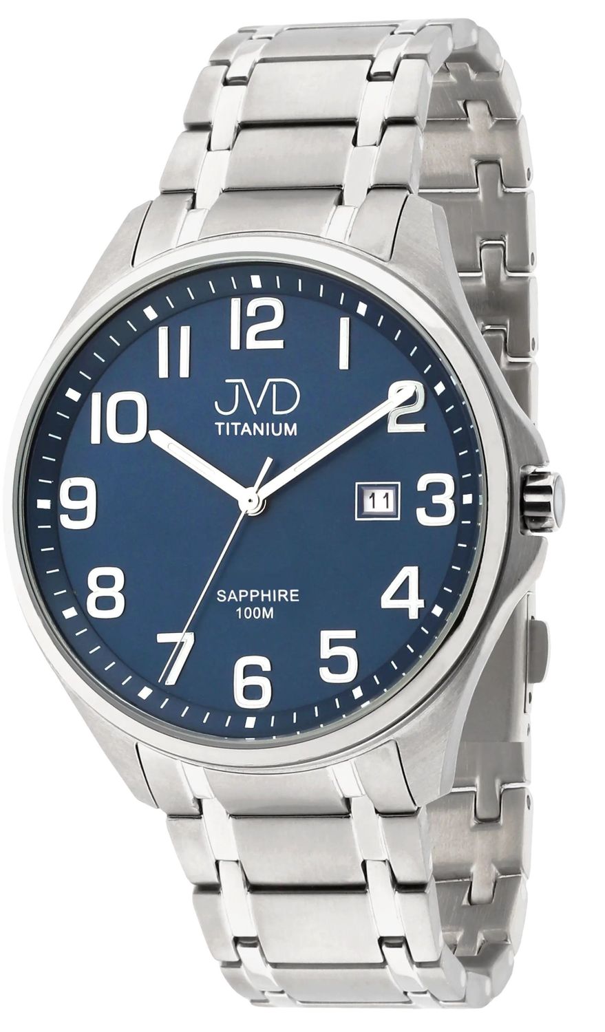 Zegarek męski JVD na bransolecie tytanowy z szafirowym szkłem JE2002.2. Męski zegarek tytanowy na bransolecie. Zegarek męski z szafirowym szkłem. Zegarek męski JVD tytanowy. Zegarek na bransolecie z czytelną tarczą. Męski zegarek na prezent .jpg
