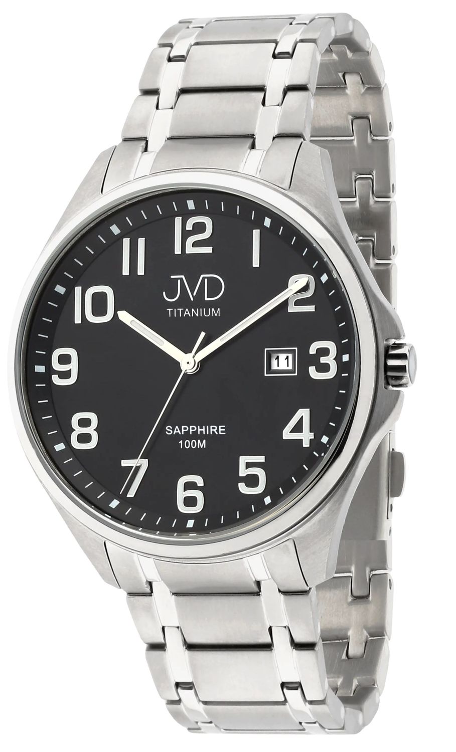 Zegarek męski JVD na bransolecie tytanowy z szafirowym szkłem JE2002.3. Męski zegarek tytanowy na bransolecie. Zegarek męski z szafirowym szkłem. Zegarek męski JVD tytanowy. Zegarek na bransolecie z czytelną tarczą. Męski zegarek na prezent .jpg