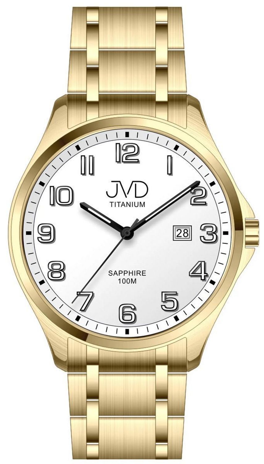 Elegancki zegarek męski 42 mm z mechanizmem Citizen – Miyota, kopertą tytanową w złotej powłoce IPGold, luminescencyjną tarczą i wodoszczelnością 10 ATM. 1.jpg