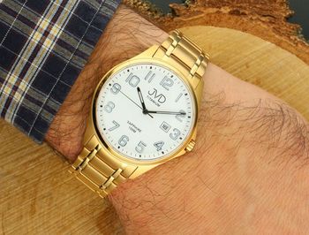 Elegancki zegarek męski 42 mm z mechanizmem Citizen – Miyota, kopertą tytanową w złotej powłoce IPGold, luminescencyjną tarczą i wodoszczelnością 10 ATM. Idealny na co dzień i na specjalne 2.jpg