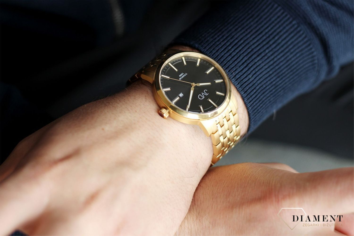 Zegarek męski na bransolecie tytanowy JVD JE2004.4.jpg