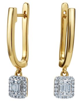 Kolczyki złote Wiszące kwadraciki z Diamentami 0,32 ct 585 JE5535Y Biżuteria wykonana z żółtego i białego złota próby 585.jpg