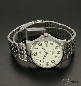 Zegarek męski JVD na bransolecie 'Czytelna tarcza' biała JE612.1. Klasyczny męski zegarek. Zegarek na prezent, na rocznicę. Czytelny zegarek męski. Pomysł na prezent dla mężczyzny. Darmowa wysyłka (5).jpg