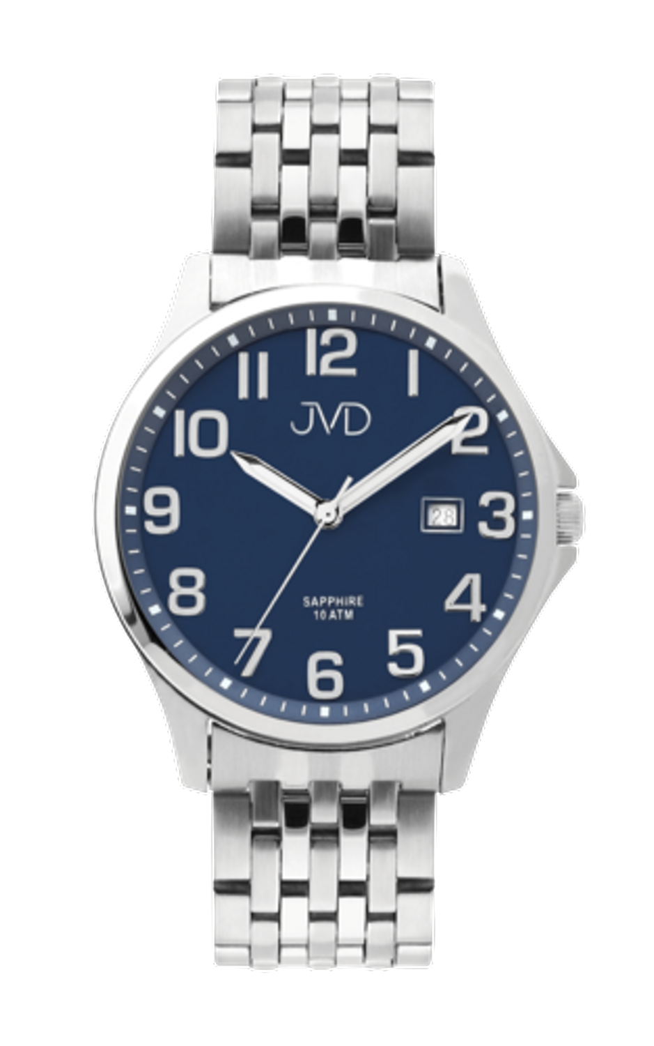 Zegarek męski JVD na bransolecie 'Czytelna tarcza' JE612.2. Klasyczny męski zegarek. Zegarek na prezent, na rocznicę. Czytelny zegarek męski. Pomysł na prezent dla mężczyzny. Darmowa wysyłka..png