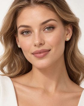 Złote kolczyki serca 585 z brylantami 0,09 ct – eleganckie kolczyki na sztyft (2).jpg