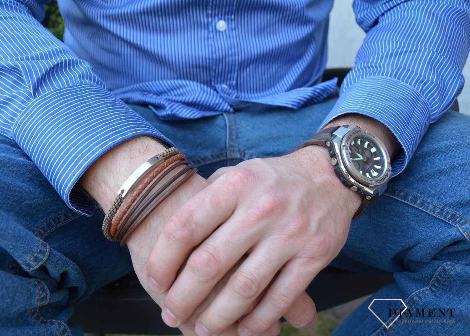 Biżuteria męska bransoletka Fossil idealna do graweru JF02703040F Budzi mnie moja pasja.jpg