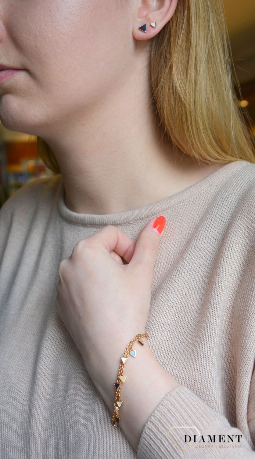 Bransoletka damska Fossil z masą perłową trójkąciki✓ Biżuteria damska Fossil w Sklepie z Biżuterią zegarki-diament.pl✓.jpg