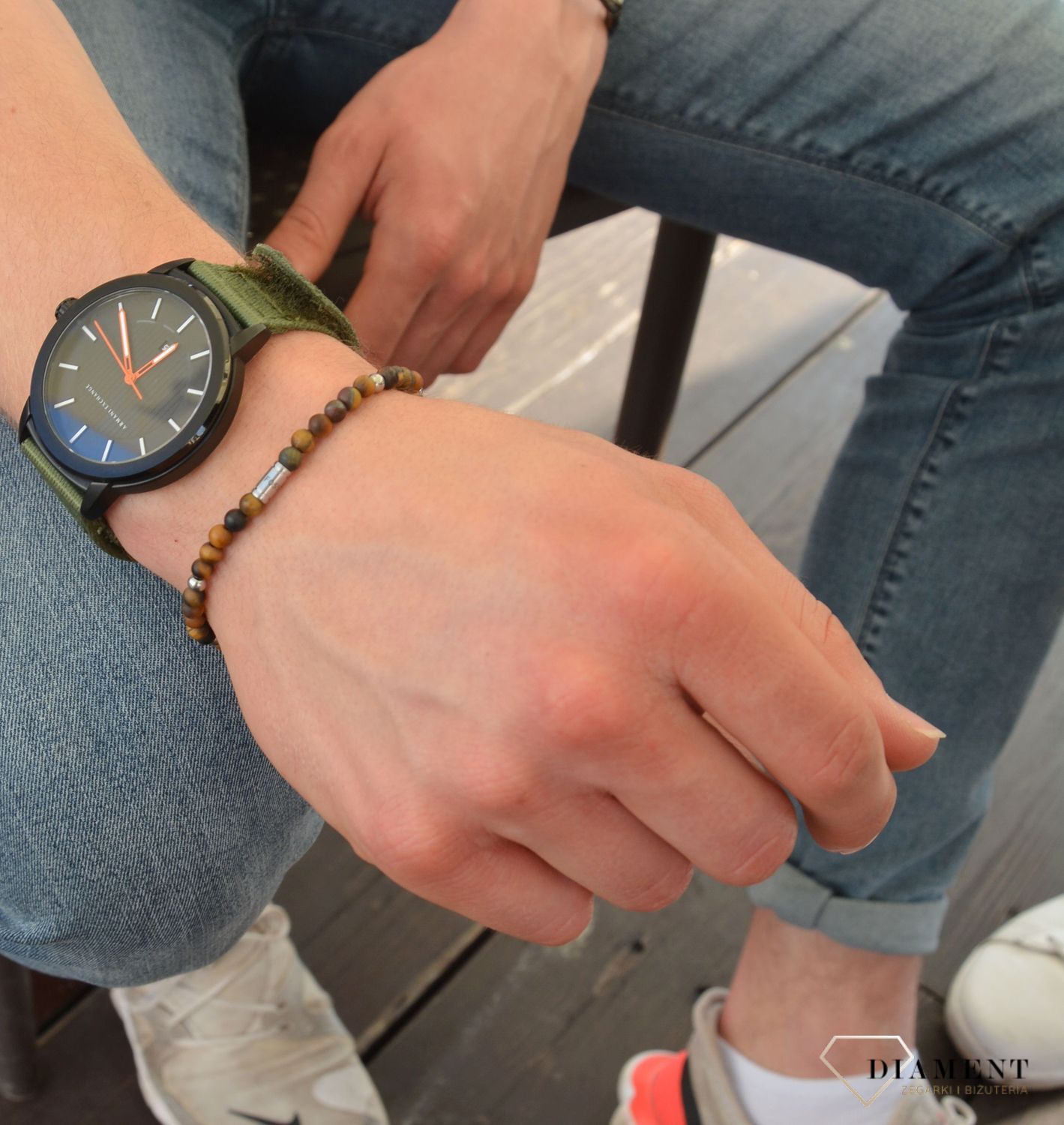 bransoletka męska z koralików, prezent dla faceta.jpg