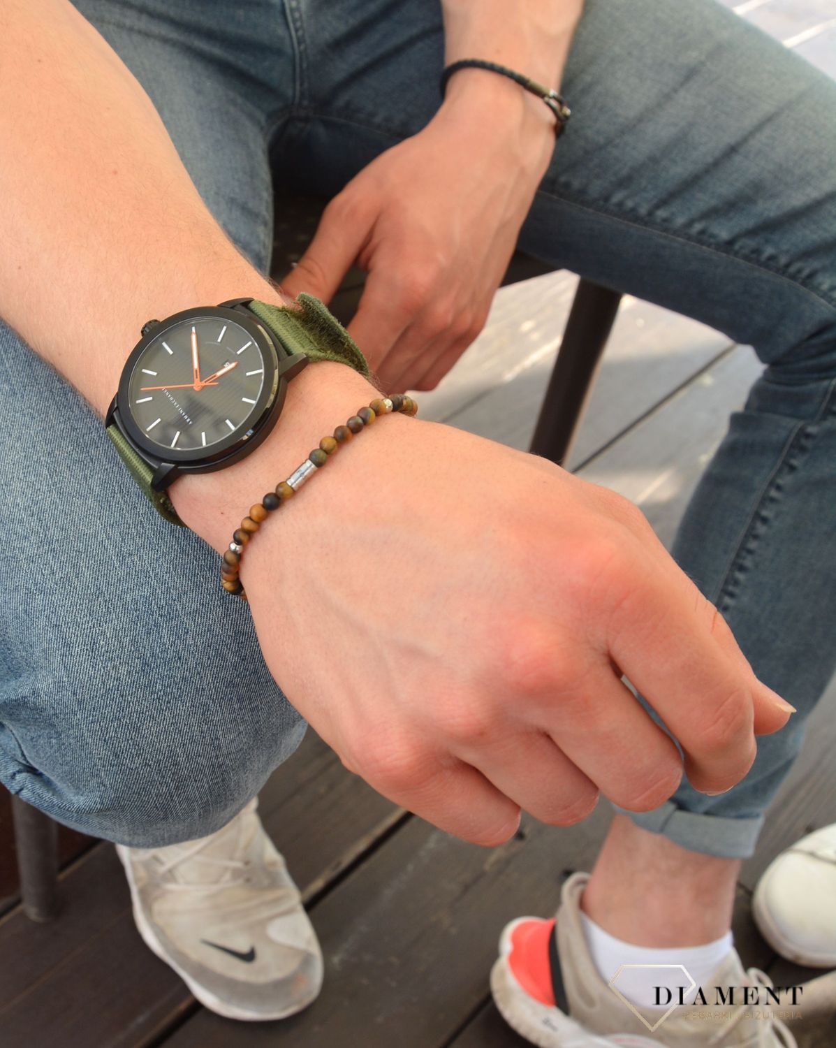 bransoletka męska z koralików, prezent dla faceta.jpg