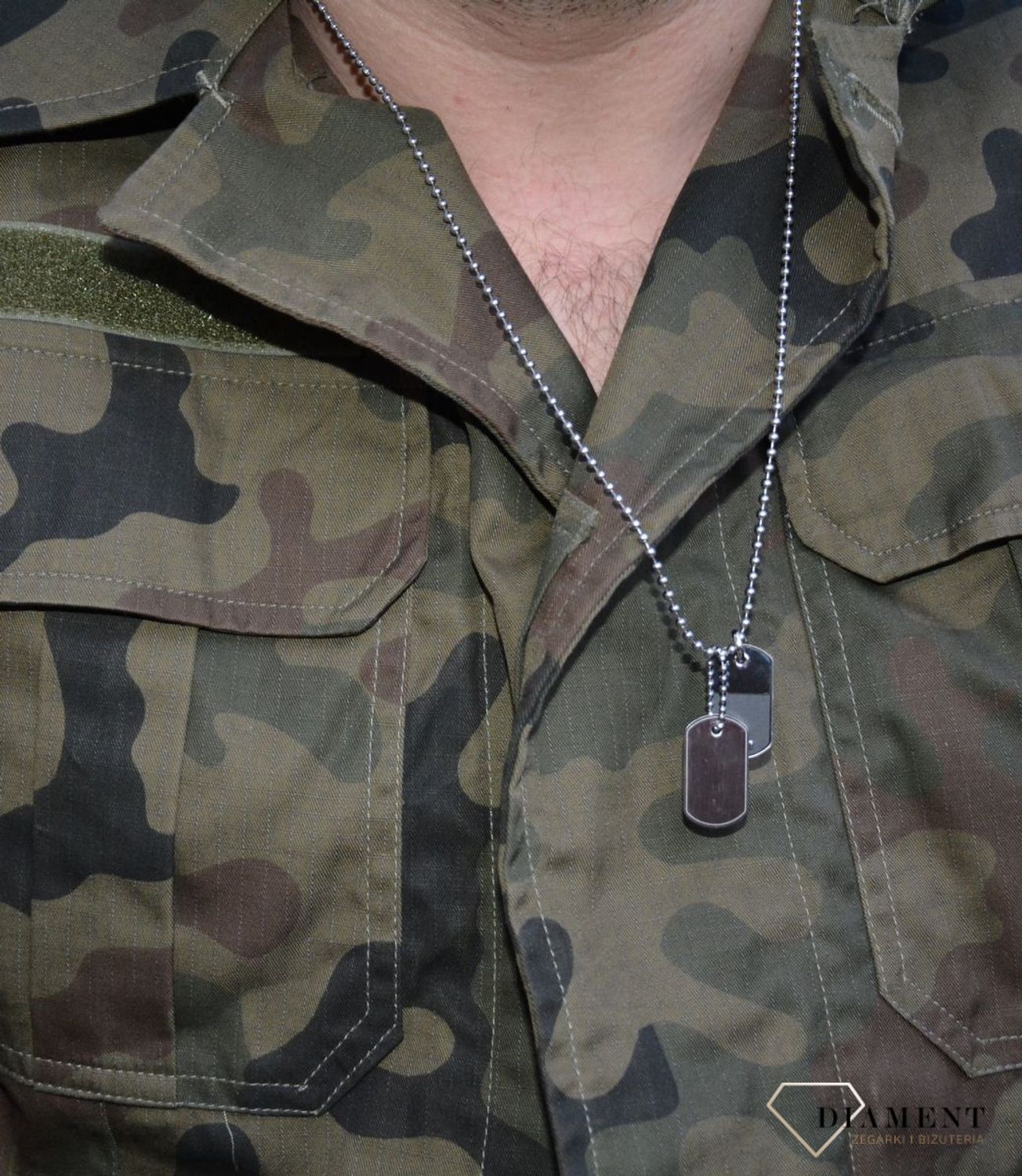 Naszyjnik nieśmiertelnik Fossil JF03179040.jpg