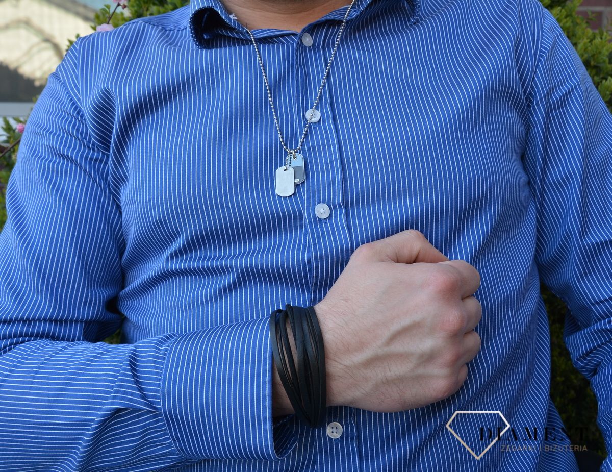 Naszyjnik nieśmiertelnik Fossil JF03179040.jpg