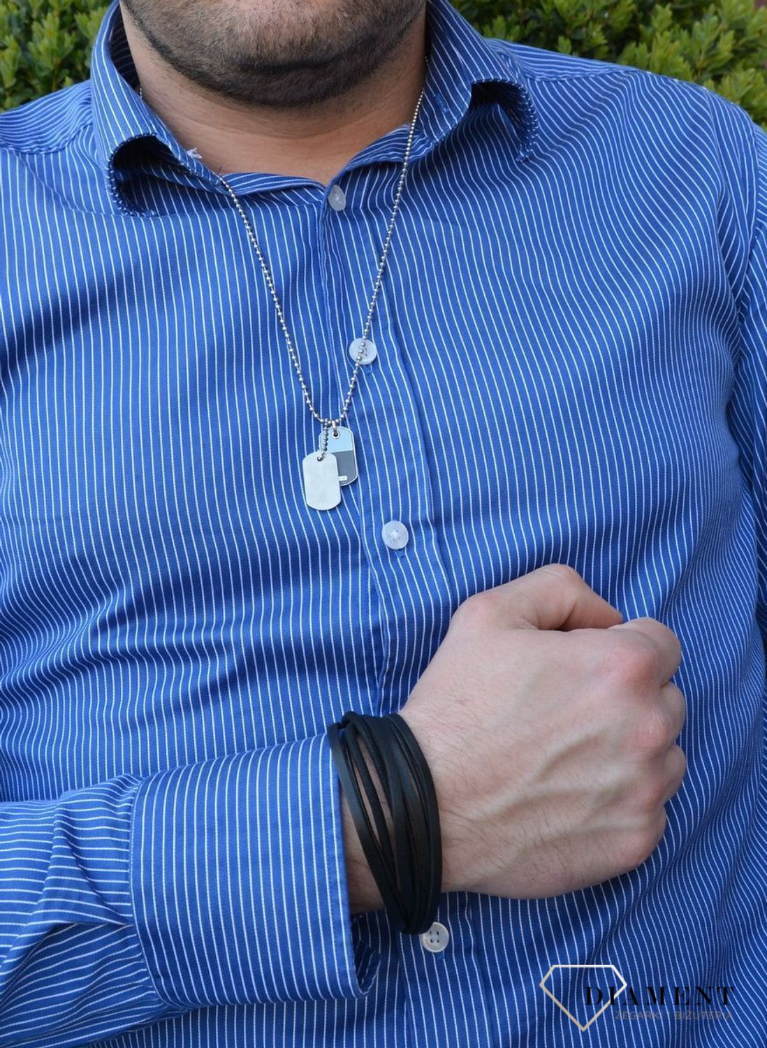 Naszyjnik nieśmiertelnik Fossil JF03179040.jpg