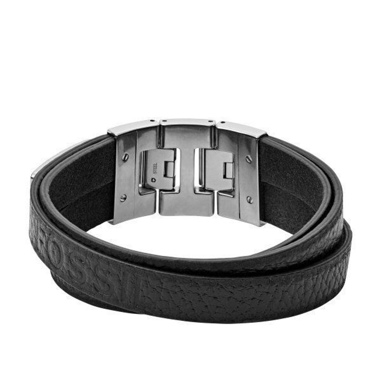 Bransoletka męska FOSSIL czarna skóra JF03189040v.jpg