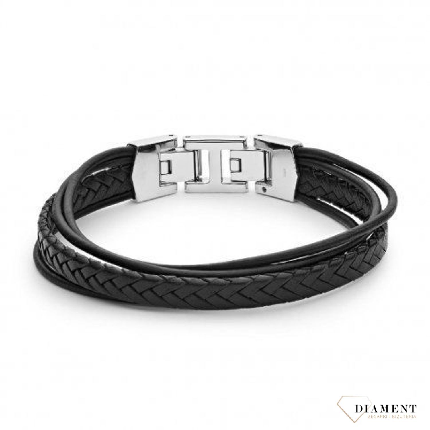 Bransoleta męska Fossil ze skóry naturalnej (1).jpg