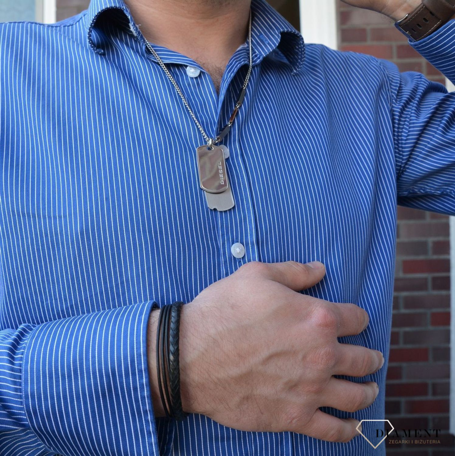 Bransoleta męska Fossil ze skóry naturalnej (1).jpg