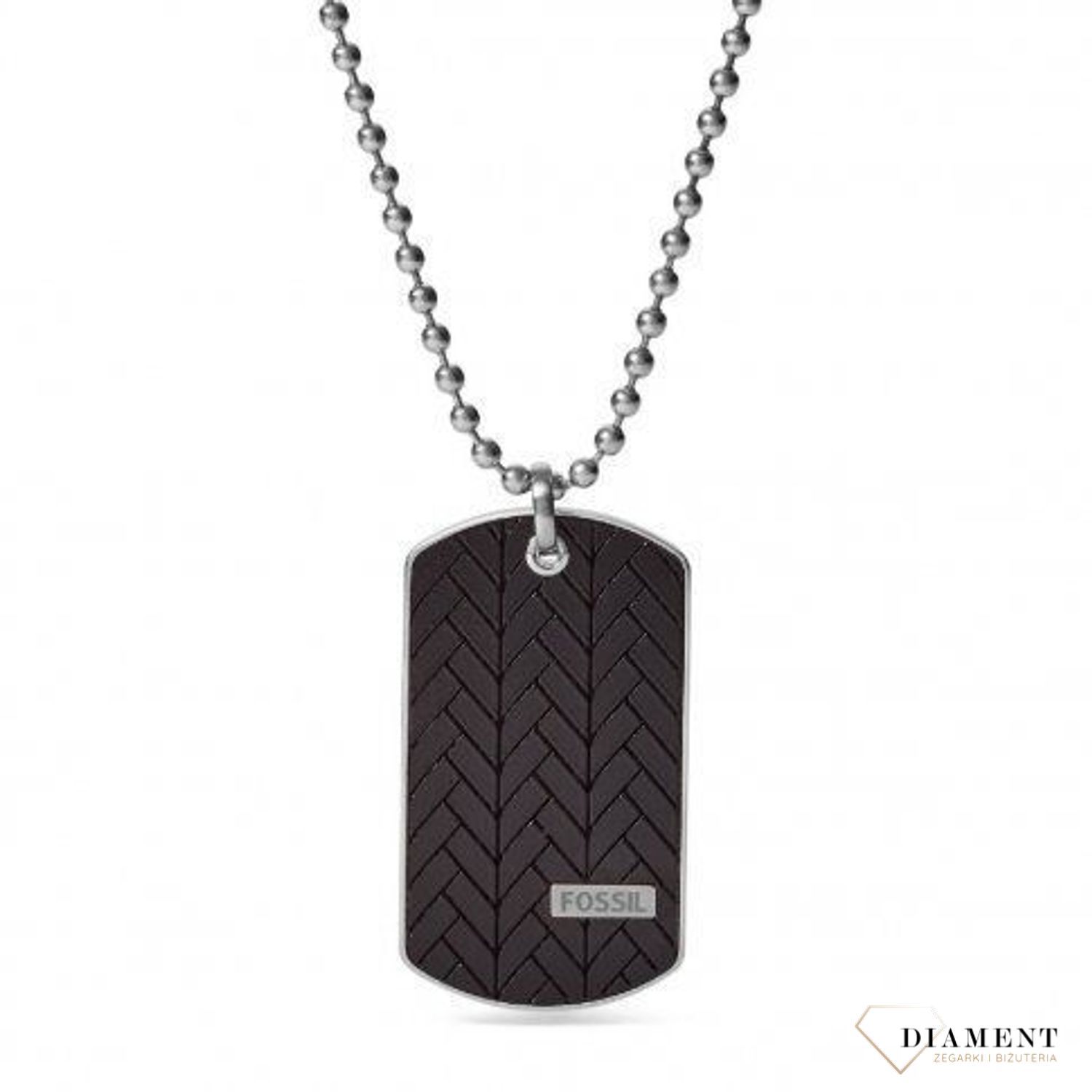 Naszyjnik nieśmiertelnik Fossil JF03395040.jpg