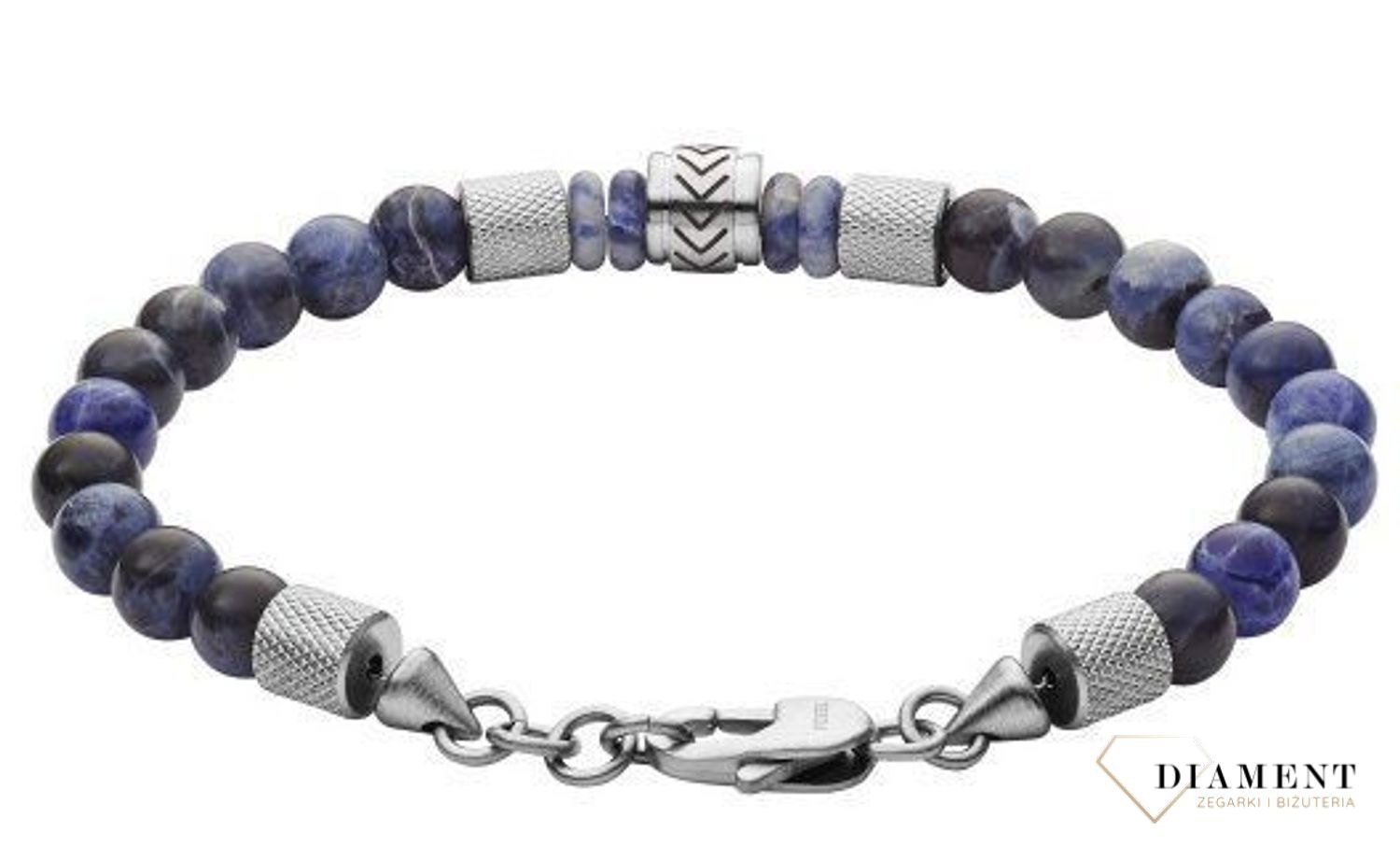 Bransoletka męska Fossil Vintage Casual Koraliki JF03443040 (1).jpg