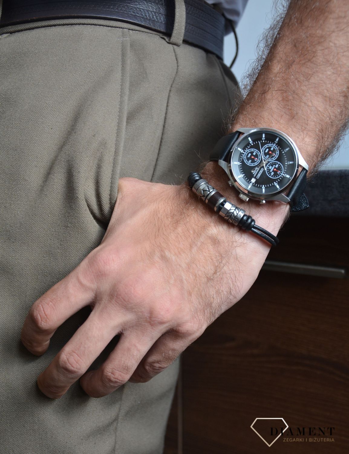 Biżuteria męska bransoletka Fossil JF84196040.jpg