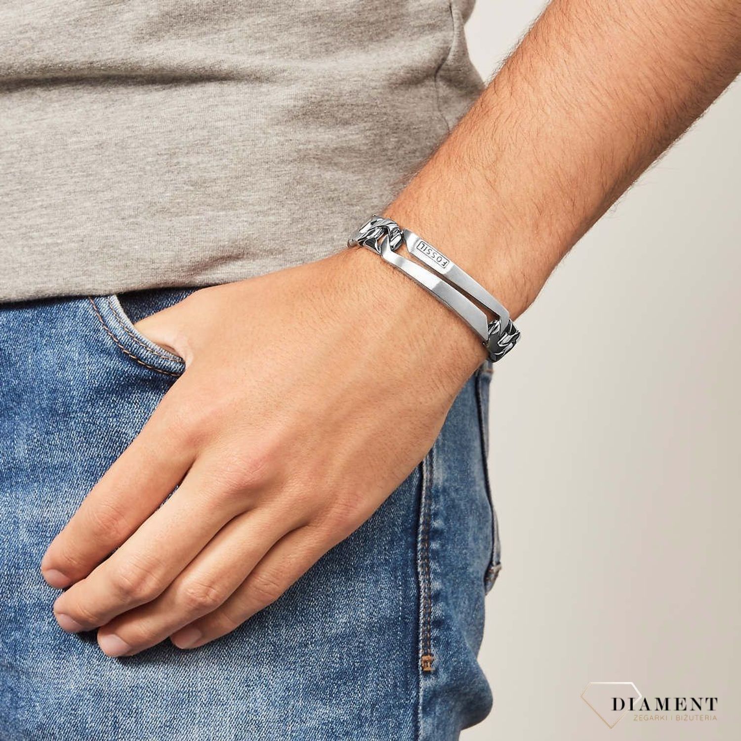 Biżuteria męska bransoletka Fossil JF84283040.jpg