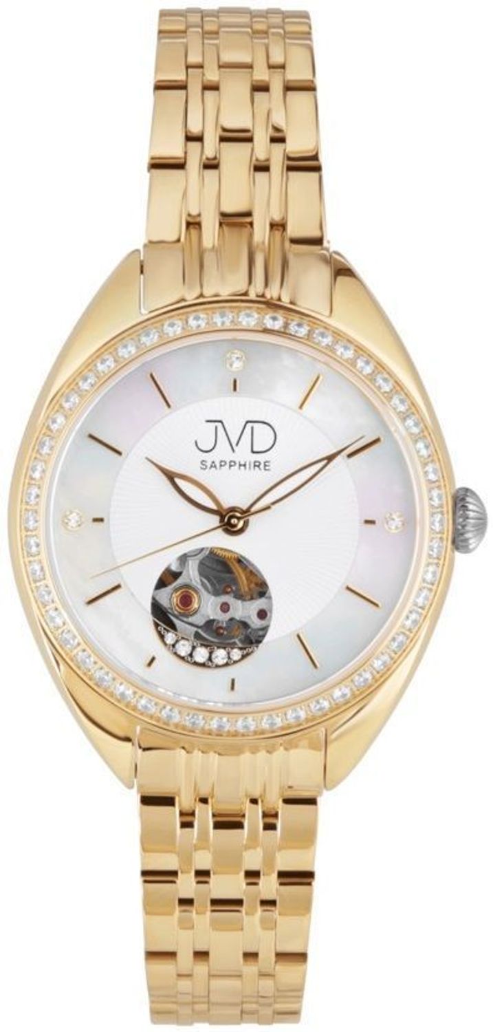 Zegarek damski automatic JVD JG1034.2,posiada mechanizm mechaniczny wyposażony dodatkowo w urządzenie nazywane automatycznym naciągiem. Głównym elementem tego urządzenia jest wahnik. Automatyczny naciąg pozwala wykorzyst.jpg