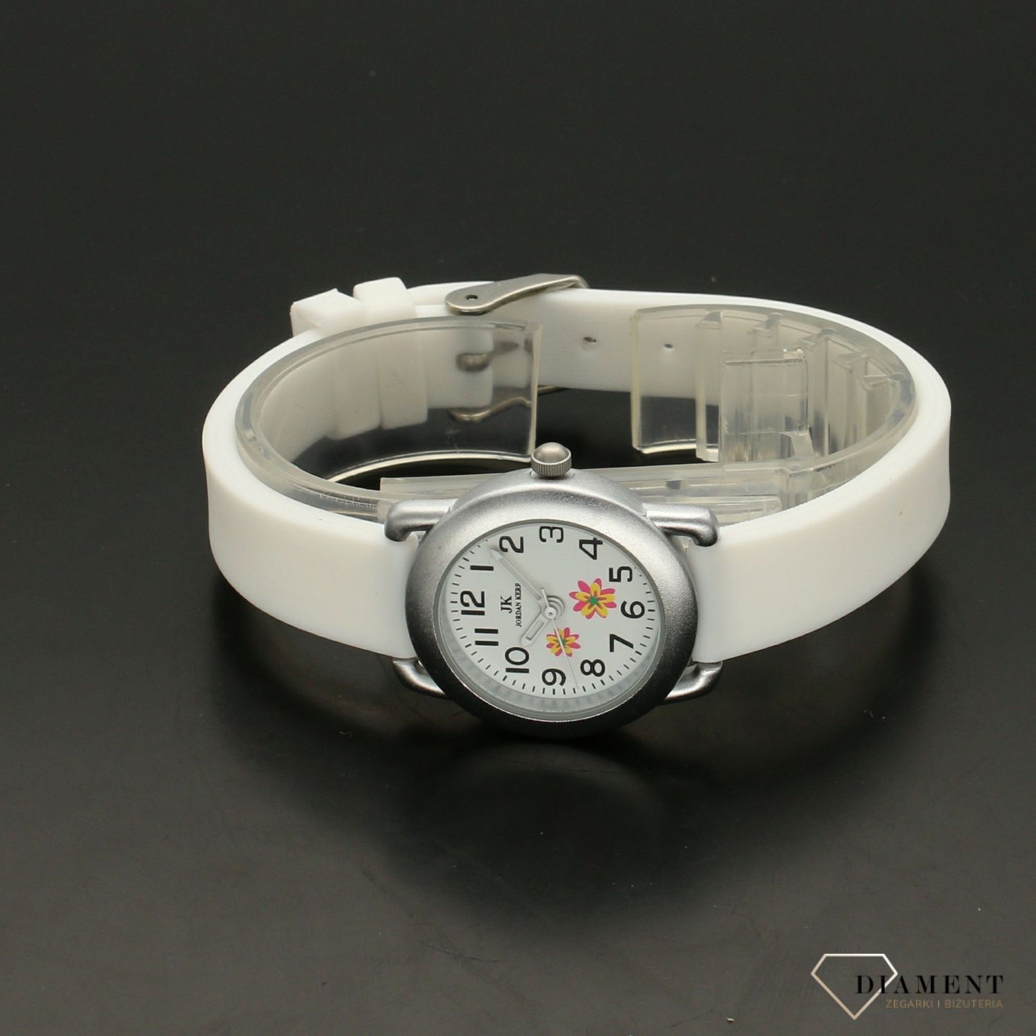 Zegarek dziecięcy⌚ Zegarek dla dziewczynki Jordan Kerr 'Biały pasek' JK1558-biały ✓ (1).jpg