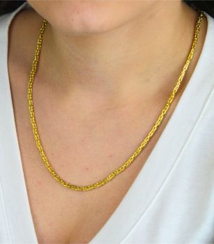 Elegancki męski naszyjnik LAVVU ✨ Pozłacany srebrny AG 9251000 ⚖️ Masa 18,45 g 🎁 Idealny na prezent i do codziennego noszenia  JLAM0001GN52d (1).jpg