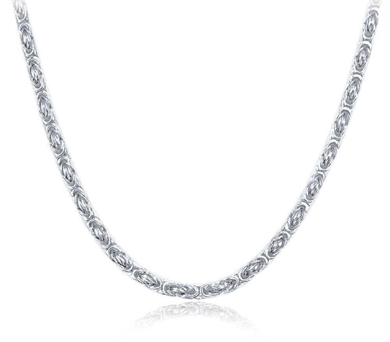 Męski srebrny naszyjnik 925 – splot królewski 50 cm + 5 cm regulacji.jpg