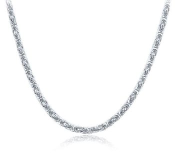 Męski srebrny naszyjnik 925 – splot królewski 50 cm + 5 cm regulacji.jpg