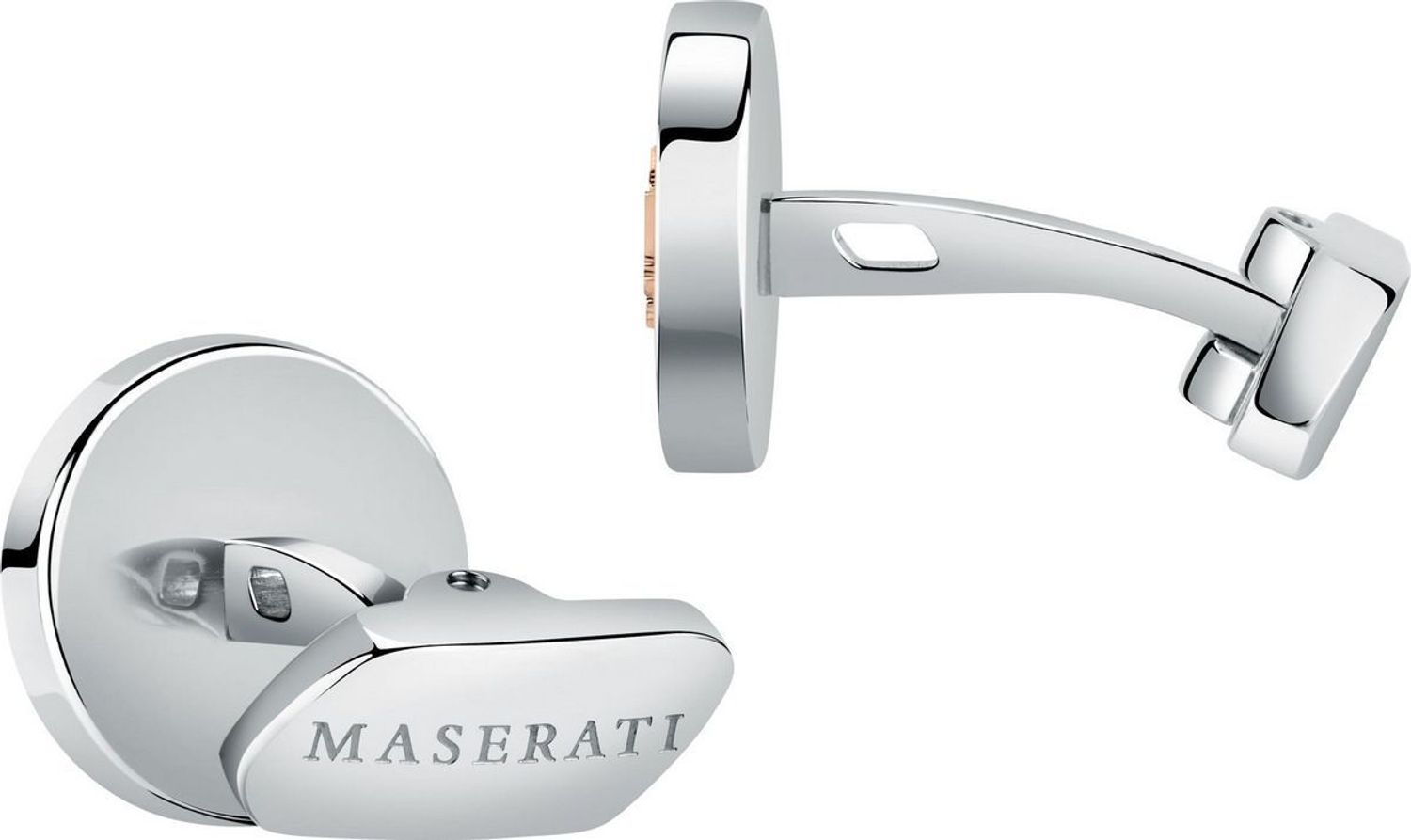 Stalowe spinki do mankietów Maserati z logo JM121ATK14.jpg