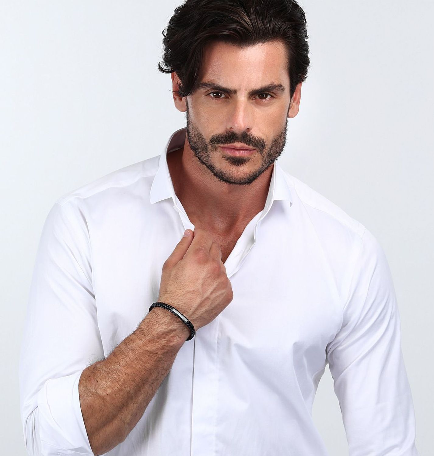 Bransoletka męska Maserati skórzana czarna plecionka JM222AVE02👍Bransoletki męskie Maserati 🎁 Bransoletki z grawerem Maserati (6).jpg