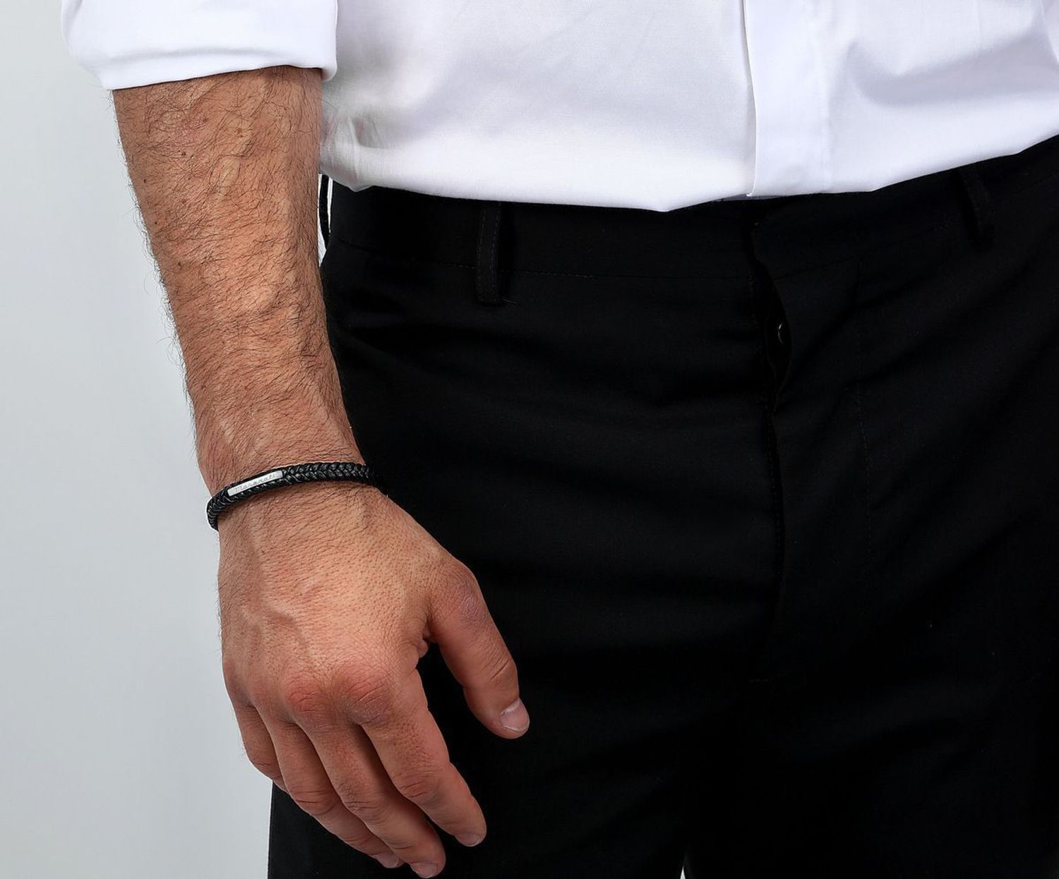 Bransoletka męska Maserati skórzana czarna plecionka JM222AVE02👍Bransoletki męskie Maserati 🎁 Bransoletki z grawerem Maserati (6).jpg