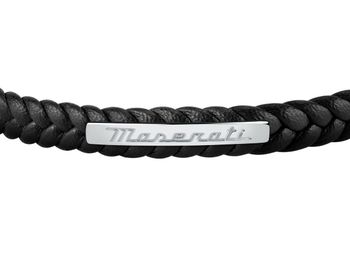 Bransoletka męska Maserati skórzana czarna plecionka JM222AVE02👍Bransoletki męskie Maserati 🎁 Bransoletki z grawerem Maserati (1).jpg