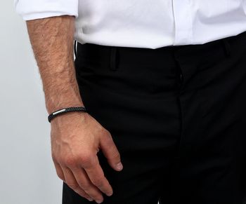 Bransoletka męska Maserati skórzana czarna plecionka JM222AVE02👍Bransoletki męskie Maserati 🎁 Bransoletki z grawerem Maserati (4).jpg