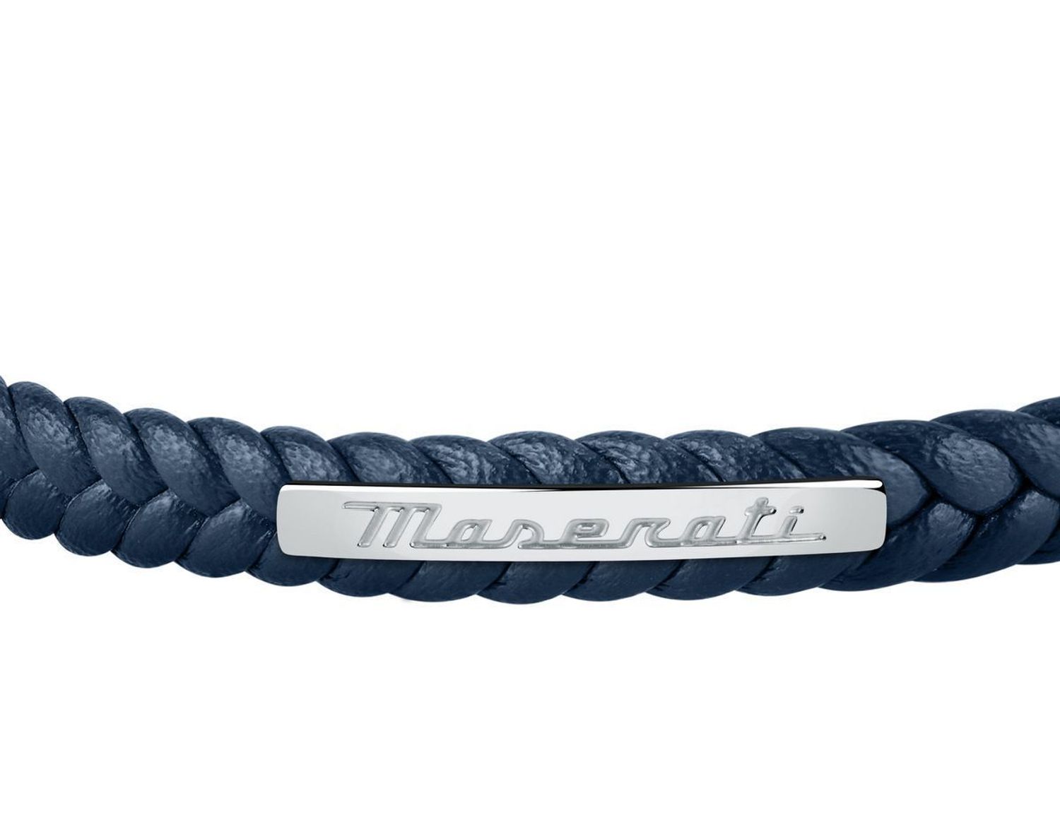 Bransoletka męska Maserati skórzana granatowa plecionka JM222AVE04👍Bransoletki męskie Maserati 🎁 Bransoletki z grawerem Maserat (1).jpg