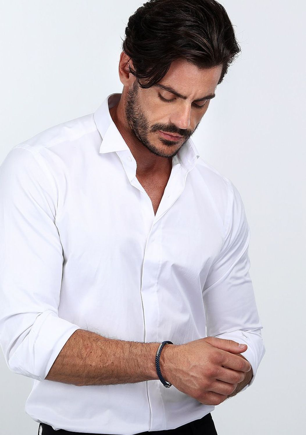 Bransoletka męska Maserati skórzana granatowa plecionka JM222AVE04👍Bransoletki męskie Maserati 🎁 Bransoletki z grawerem Maserat (1).jpg