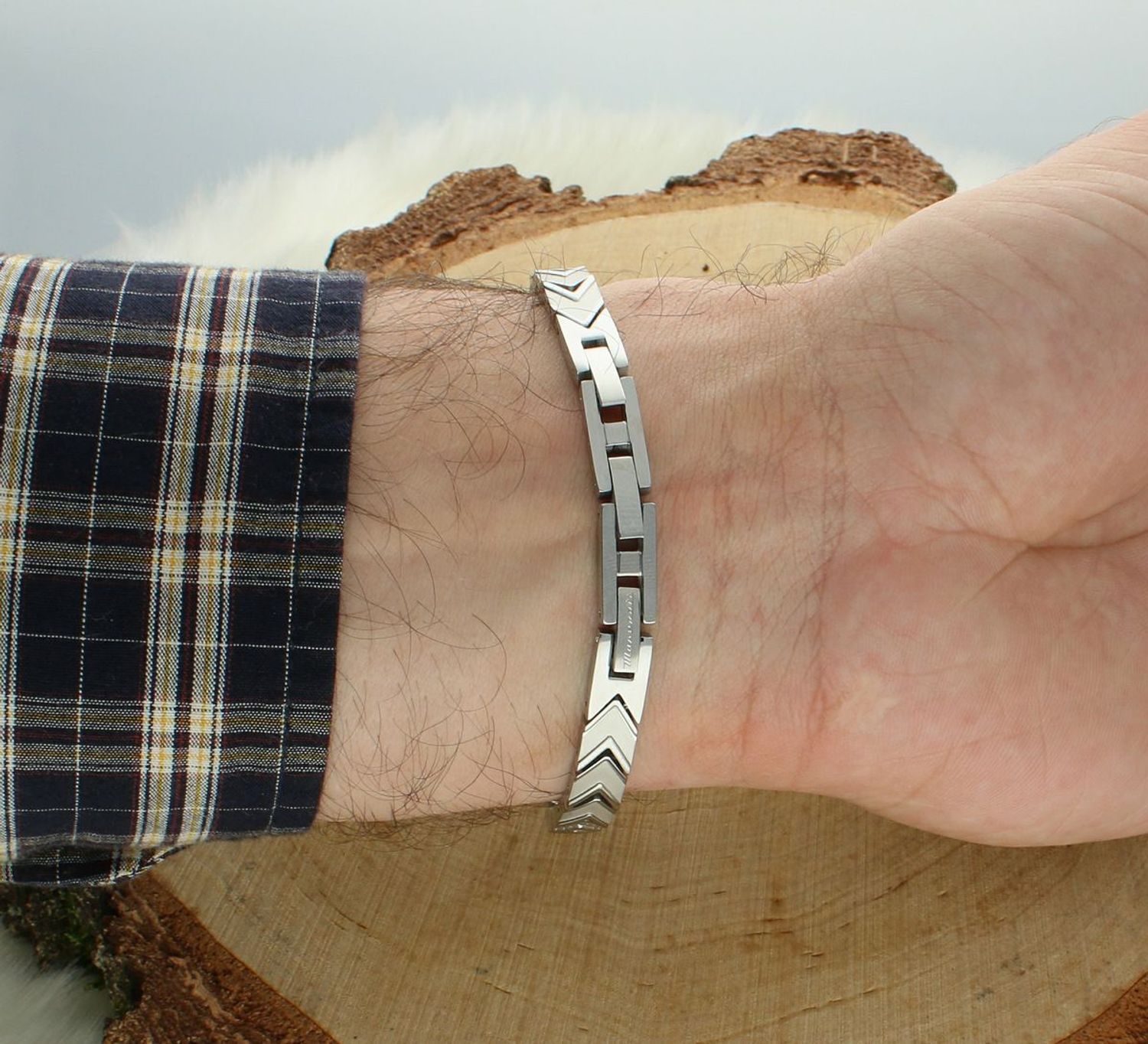 Bransoletka Męska Maserati JM225AVD90 – Stal i Różowe Złoto  Biżuteria Męska Maserati.jpg