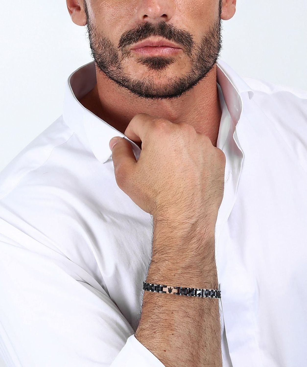 Bransoletka męska Maserati czarna ceramika JM422ATZ13 stal 👍Bransoletki męskie Maserati 🎁 Bransoletki z grawerem Maserati (1).jpg