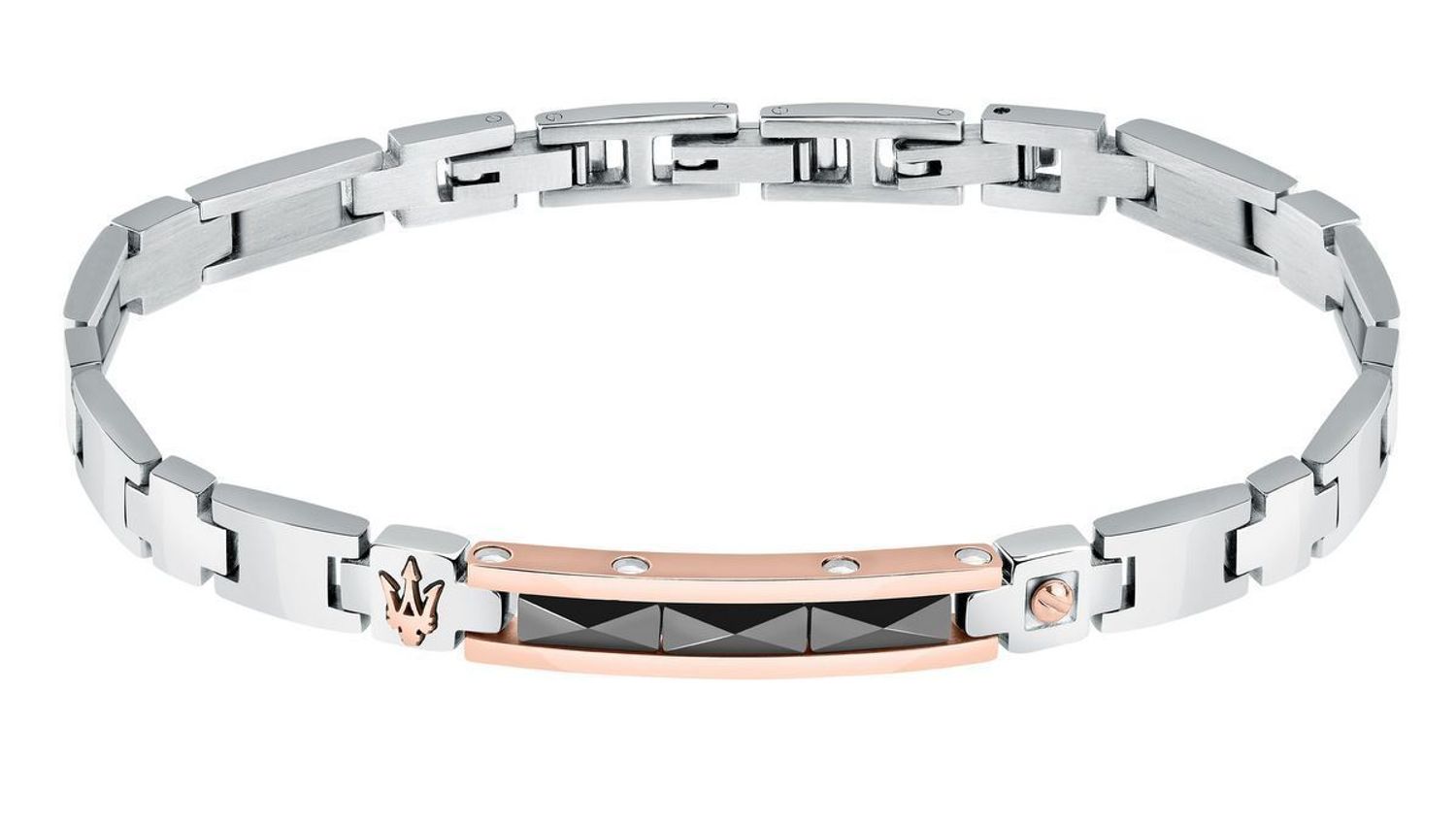 Bransoletka męska Maserati czarna ceramika różowe złoto JM423ATZ32 stal 👍Bransoletki męskie Maserati  (2).jpg