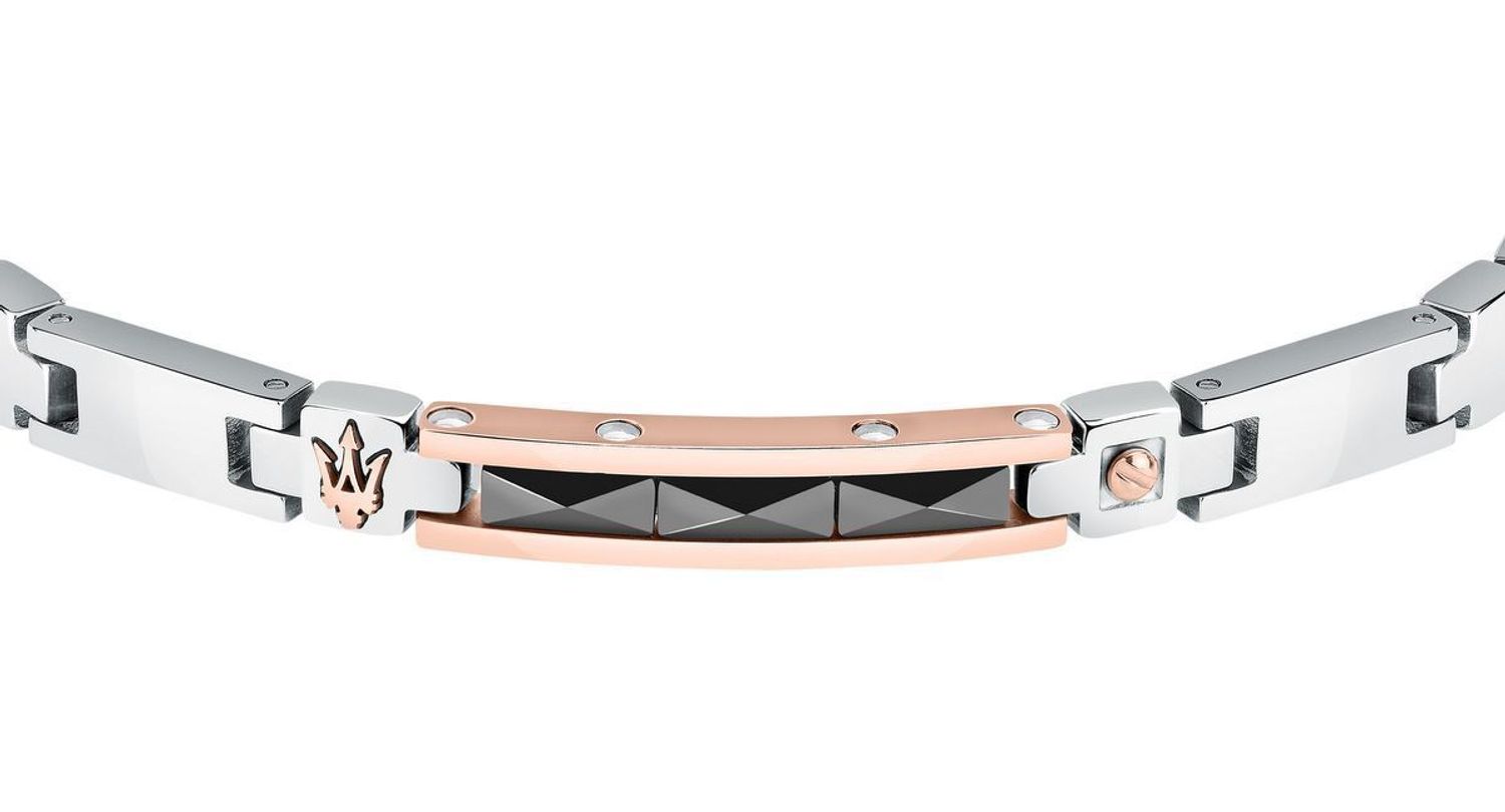 Bransoletka męska Maserati czarna ceramika różowe złoto JM423ATZ32 stal 👍Bransoletki męskie Maserati  (2).jpg