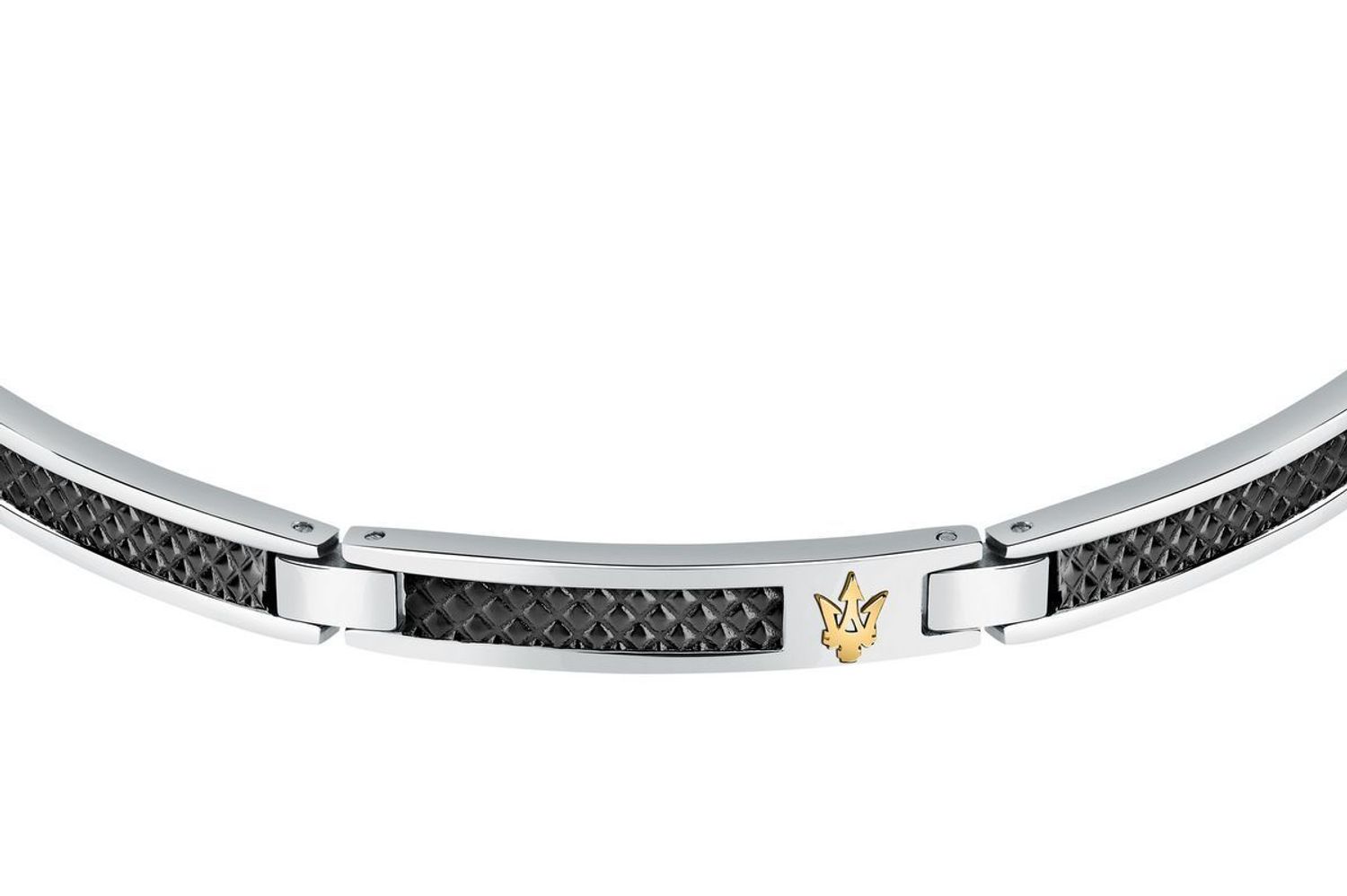 Bransoletka męska stalowa Maserati srebrno-czarna JM423AVD24👍Bransoletki męskie Maserati 🎁 Bransoletki z grawerem Maserati (2).jpg