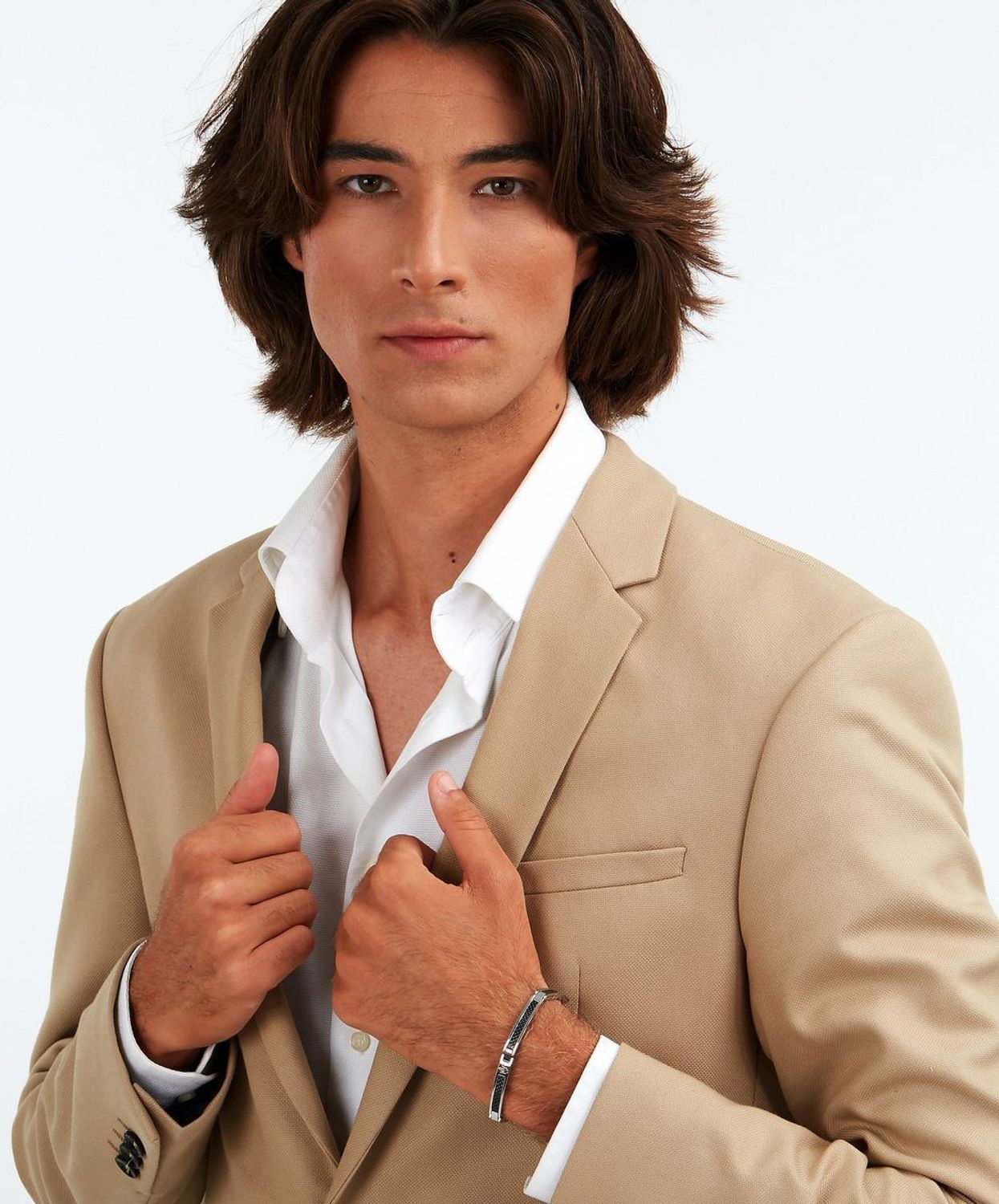 Bransoletka męska stalowa Maserati srebrno-czarna JM423AVD24👍Bransoletki męskie Maserati 🎁 Bransoletki z grawerem Maserati (2).jpg