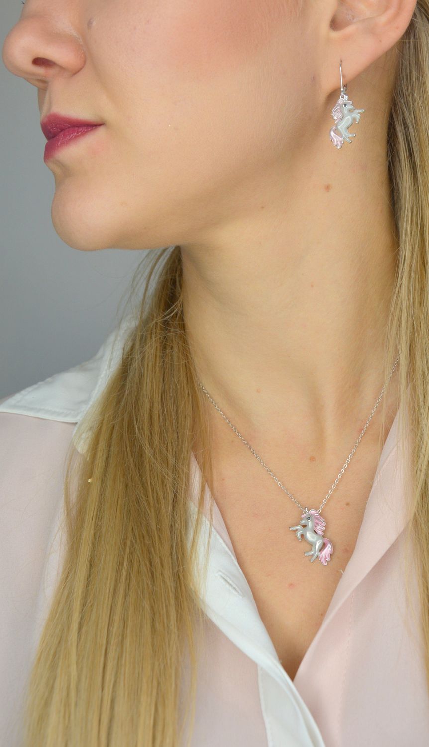 Srebrny naszyjnik dla dziecka jednorożec JMAD0011PN38v.jpg