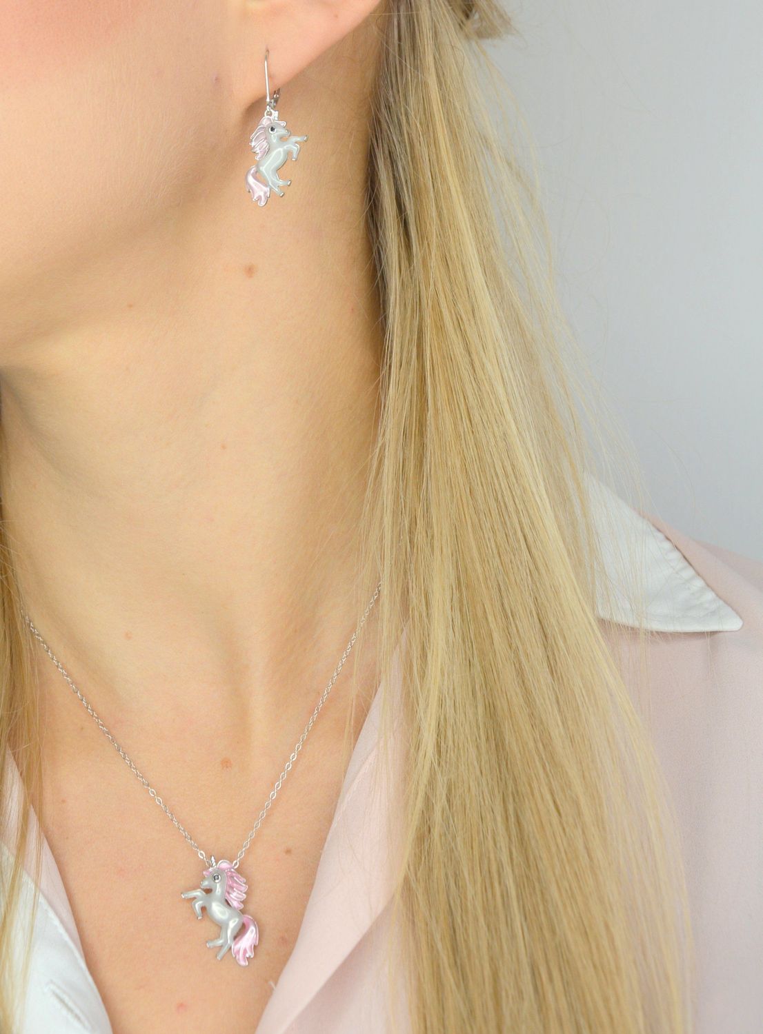 Srebrny naszyjnik dla dziecka jednorożec JMAD0011PN38v.jpg