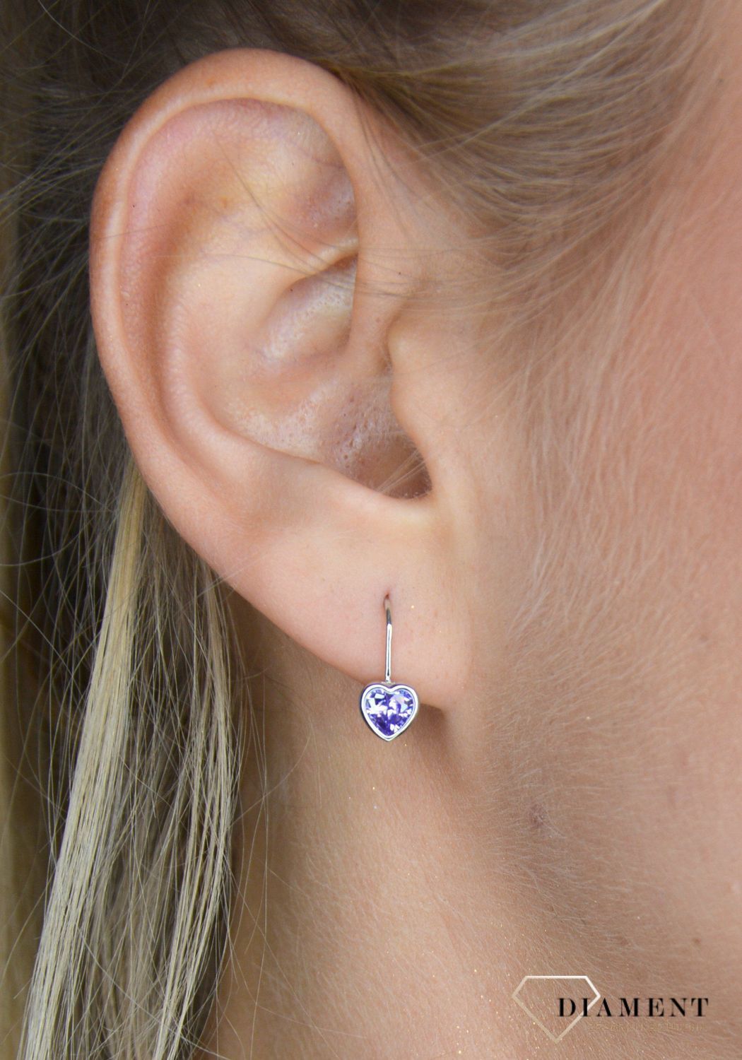 Kolczyki srebrne fioletowe serca JMAD0015FE01.jpg
